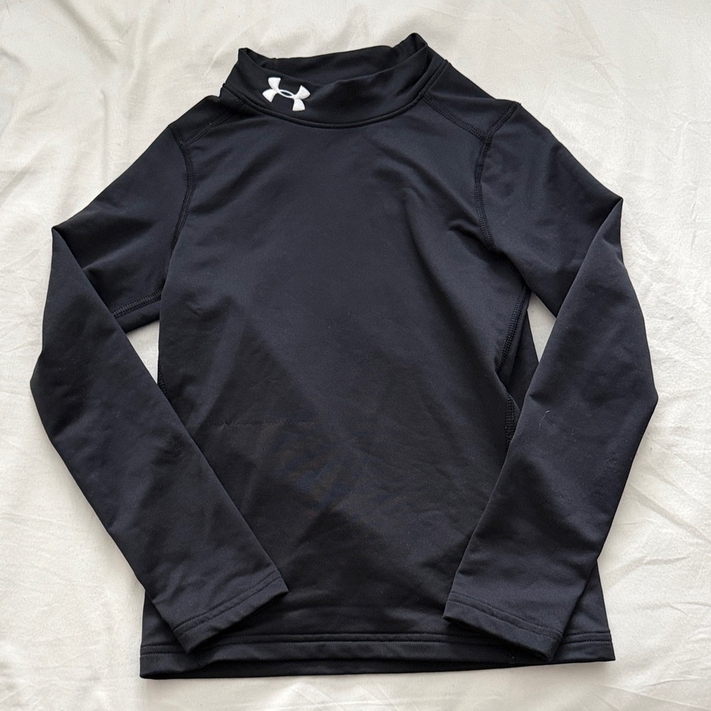 Under Armour Black Mock Neck Top